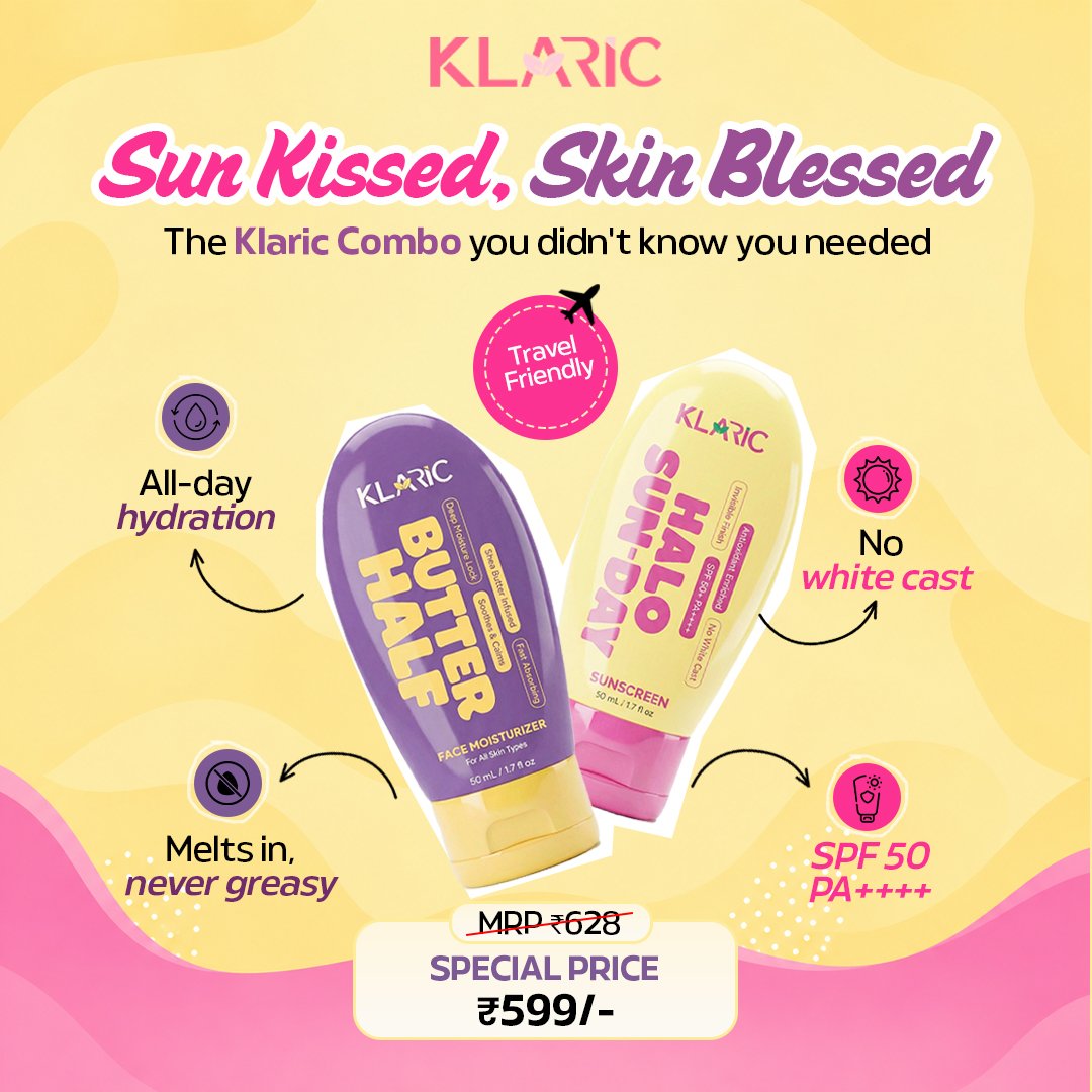 Klaric Sunscreen and Moisturizer